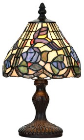 Stolová lampa 5LL-6181 v štýle Tiffany, Ø 18 cm