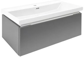 Kúpeľňová skrinka s umývadlom SAT Feel 80x30x44, 8 cm antracit mat SATFEEL80ANTU4, 1 ks