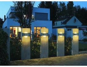 LED2 - LED Vonkajšie nástenné svietidlo FLAT 2xLED/5W/230V IP65