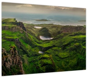 Sklenený obraz - Quiraing, Škótsko (70x50 cm)