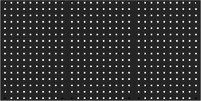 Stena na náradie PAULA, 1200 x 600 x 10 mm, All Black: čierna