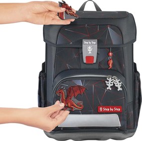 Školská aktovka Step by Step CLOUD, Dragon Drako - 5-dielna súprava