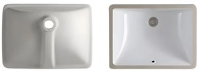 Rea Adela, zapustené umývadlo pod dosku 46 x 33 cm, biela, REA-U6653