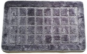Kúpelňová predložka kocka tmavo sivá 50x80 cm