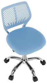 Kondela Otočná stolička, modrá/chróm, SELVA