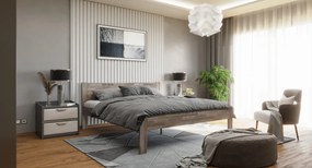Posteľ Fava 180x200 cm, šedý buk