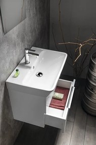 Bruckner Bruckner, NEON skrinka s keramickým umývadlom 60x41,5 cm, biela, 501.113.0