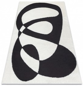 Kusový koberec Cladr krémovočierný 140x190cm