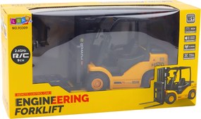 LEAN Toys Diaľkové ovládanie RC 2.4G Paletový vozík žltý