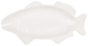 Biela miska / tanier v tvare ryby Fish Bowl - 30*15*3 cm