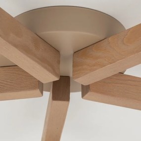 Brilagi - Prisadené stropné svietidlo LATTE SABIA 5xE27/15W/230V borovica/biela