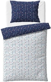 Flanelové posteľné obliečky Ľadové bodky - 70x90 cm + 140x200 cm