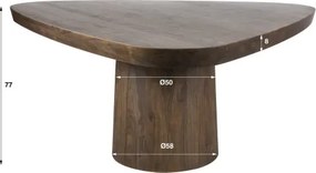 Jedálenský stôl Trojuholník 20-29 Arcadia 165cm Drevo Hnedá Acacia  - Komfort-nábytok