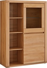 XXXLutz VYSOKÁ KOMODA, jadrový buk, jadrový buk, 98,4/139,6/37,7 cm Voleo - Komody - 002412010836