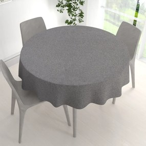 Biante Dekoračný okrúhly obrus BKT-551 Sivý režný Ø 50 cm