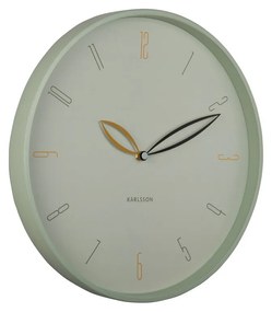 Karlsson 6012GR dizajnové nástenné hodiny zelená, pr. 40 cm