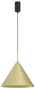 Závesné svietidlo Capital, 1x zlaté kovové tienidlo, (fi 32cm), b
