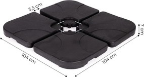 Podstavec pre slnečník LAOK čierny