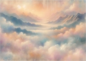 Sklenený obraz - Oblaky (70x50 cm)