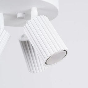 Biele bodové svietidlo Gleam – Sollux