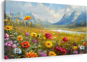 Obraz - Maľovaná krajina (90x60 cm)