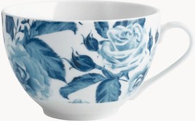 Porcelánové šálky na čaj Blue Rose, 6 ks