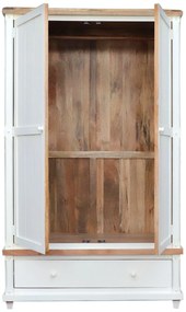 furniture-nabytek.cz - Rustikálna šatníková skriňa 120x200x60 z dreva mango