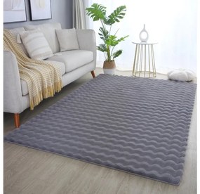 Ayyildiz Kusový koberec AMBIANCE 5110, Sivá Rozmer koberca: 120 x 170 cm