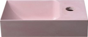Ružové betónové umývadlo 31x17 cm Piccolino – Sapho