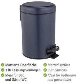 Pedálový oceľový odpadkový kôš 3 l Leman - Wenko