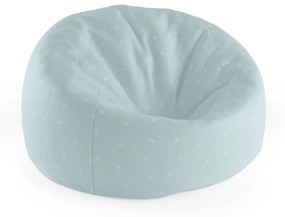 Sablio Sedací vak Cocoon Bodky na bledomodrej - 115 x 75 cm x 45 cm