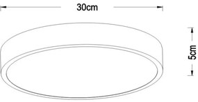 Lucide 79185/30/30 - LED Stm. stropné svietidlo UNAR LED/18W/230V čierna