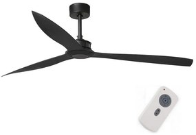 FARO 33432 - Stropný ventilátor JUST FAN XL pr. 178 cm čierna + diaľkové ovládanie