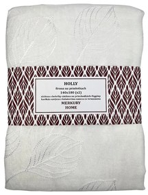 Záclona na priechodkách Holly polyester biela 140x180 Merkury Home II/22