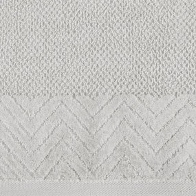 Dekorstudio Uterák LOREN so zamatovým okrajom - strieborný Rozmer uteráku: 70x140cm