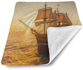 Sablio Deka pre bábätko Plachetnica na pokojnom mori 2 - 90x120 cm