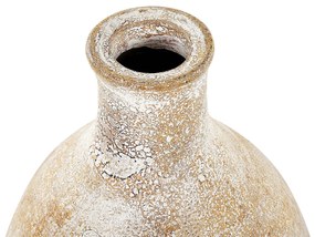 Terakota Dekoratívna váza 39 Béžová Biela CYRENA Beliani