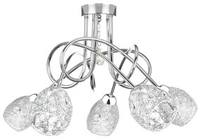 Keter Lighting Prisadený luster TWIST CRYSTAL 5xE14/40W/230V KE0050