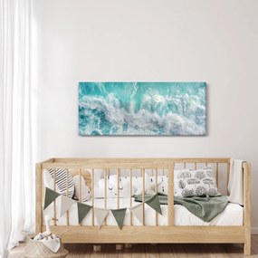Obraz - Pohľad na vlny oceánu (120x50 cm)