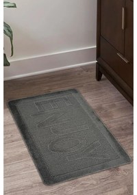 Antracitová kúpeľňová predložka 60x100 cm Enjoy – Foutastic