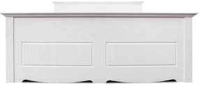 PROXIMA.store - Masívna rustikálna posteľ + zásuvka - BELLUNO ELEGANTE ROZMER: pre matrac 180 x 200 cm, FARBA: biela