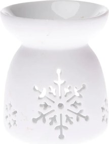 Biela porcelánová aromalampa Dakls, výška 9 cm