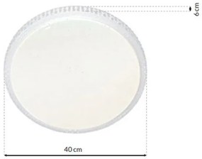 LED Stmievateľné stropné svietidlo CRUZ s diaľkovým ovládačom 1xLED/40W/230V 2000lm