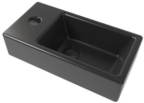 Umývadielko SAT Brevis 40,5x20,5 cm čierné SATBRE4020SLBKM
