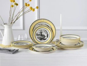 XXXLutz JEDÁLENSKÝ SERVIS Windmühle Gelb 18-dielne Creatable - Online Only bytové doplnky - 007768064501