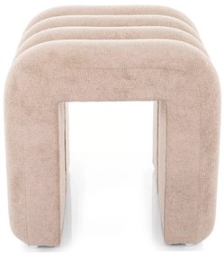 Béžový dizajnový taburet TICA