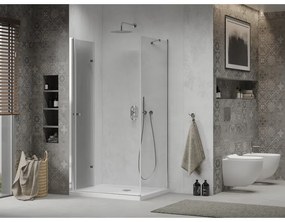 Mexen Lima sprchovací kút 90x70cm, 6mm sklo, chrómový profil - číre sklo + Slim sprchová vanička - 856-090-070-00-00-4010