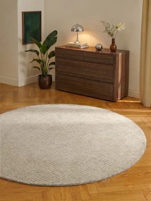 Koberec Hanse Home Eloise krémový / sivý kruh