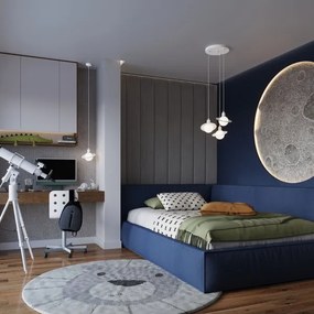 Sollux SL.1356 - Luster na lanku HYPERION 1xG9/8W/230V biela