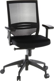 XXXLutz OTOČNÁ STOLIČKA, sieťovina, plochá tkanina, čierna MID.YOU - Online Only kancelárie - 001918007701